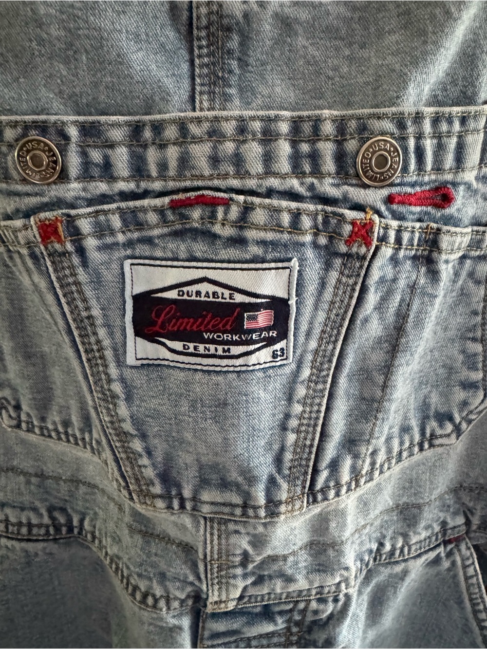 Vintage Light Blue Denim Women’s Overalls ( 1990’s) - Picture 3 of 13